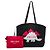 Prada Canapa Tote aus schwarzem Canvas mit Dinosaurier-Print - Ansicht 6