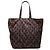 Prada Brown Tessuto Stampato Tote Braun