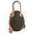 Borsa Egg Louis Vuitton in Monogram marrone e pelle di vitello - vista 4