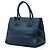 Tote aperta convertibile Prada in Vitello Daino blu con tasca frontale Blu scuro - vista 2