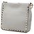 Bolsa de ombro Valentino Gray Mini em couro de bezerro granulado Rockstud com fecho flip lock - vista 2
