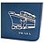 Clutch Prada Blue Saffiano Cruise Ship Voyage Blu scuro - vista 5