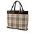 Borsa Tote Burberry Beige House Check Canvas - vista 2