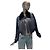 Louis Vuitton Navy Leather Bomber Jacket with Fur Collar Blue