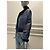 Louis Vuitton Navy Leather Bomber Jacket with Fur Collar Blue - view 4