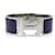 Bracelet jonc en émail violet et argent Hermès Argenté  - vue 1