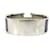 Bracelet jonc en émail violet et argent Hermès Argenté  - vue 3