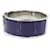 Bracelet jonc en émail violet et argent Hermès Argenté  - vue 4