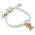 Bracciale Friendship Charm Louis Vuitton Marrone Argento D'oro Bianco sporco