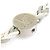 Bracciale Friendship Charm Louis Vuitton Marrone Argento D'oro Bianco sporco - vista 11