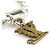 Bracciale Friendship Charm Louis Vuitton Marrone Argento D'oro Bianco sporco - vista 7
