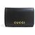 Portatarjetas de cuero Gucci Negro