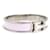 Hermès Brazalete Hermes Click H Metal Esmalte Blanco Plata Mujer  - vista 2