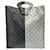 Borsa a mano Louis Vuitton Monogram Split Tote Nero Argento