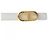 Hermès Hermes Maillon H 13mm Wendelgürtel Braun Weiß - Ansicht 2