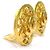 Orecchini a clip Chanel Gold D'oro - vista 2