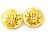 Orecchini a clip Chanel Gold D'oro - vista 4