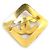 Spilla in metallo dorato Chanel D'oro - vista 5