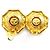 Orecchini a clip Chanel rosso scuro e oro D'oro Bordò - vista 6