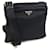 Borsa a tracolla Prada in nylon e pelle nera Nero