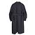 Autre Marque HYKE Liner Trench Coat Trench Coat Negro - vista 2