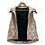 Autre Marque Colete de Penas BOUTIQUE NICOLE Bege - vista 3