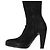 Prada hohe Stiefel aus Wildleder Schwarz - Ansicht 8