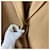 Casaco Chester Max Mara em pele de cordeiro Camel Bege - vista 3