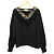 Autre Marque jouetie Concho Sweatshirt mit Fransen Schwarz