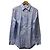 Autre Marque Etro Langarmshirt mit Tier- und Botanikmuster Blau