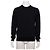 Hermès Dark Navy Wool Logo Pattern Men's Knit T-Shirt Blue