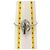 Gucci Bracciale a Barre Intrecciate Argento Bianco - vista 5