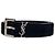 Ceinture Saint Laurent en daim noir