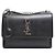 Saint Laurent Borsa a tracolla e crossbody Sunset Silver Chain Medium Nero