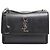 Saint Laurent Borsa a tracolla e crossbody Sunset Silver Chain Medium Nero - vista 14