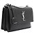 Saint Laurent Borsa a tracolla e crossbody Sunset Silver Chain Medium Nero - vista 15