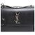Saint Laurent Borsa a tracolla e crossbody Sunset Silver Chain Medium Nero - vista 17