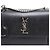 Saint Laurent Borsa a tracolla e crossbody Sunset Silver Chain Medium Nero - vista 4