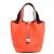 Hermès Borsa Tote Picotin Lock in Taurillon Clemence Arancione