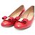 Salvatore Ferragamo Lackschuhe in Rot mit goldener Schleife - Ansicht 6