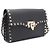 Valentino Borsa a spalla e borsa a tracolla con borchie dorate Nero - vista 2