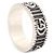 Gucci Anello largo Marmont con logo Double GG argento - vista 10