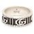 Gucci Anello largo Marmont con logo Double GG argento - vista 11
