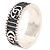 Gucci Anello largo Marmont con logo Double GG argento - vista 3