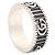 Gucci Anello largo Marmont con logo Double GG argento - vista 4