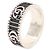 Gucci Anello largo Marmont con logo Double GG argento - vista 9
