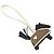 Hermès Hermes Rodeo Robeo Coeur PM Handbag Charm Nero Taupe - vista 3