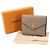 Louis Vuitton Monogram Empreinte Portefeuille Zoe Tri-fold Leather Wallet Grigio - vista 2