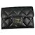 Cartera compacta Chanel de piel Caviar Negro