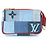 Louis Vuitton Monogram Denim Micro Pochette Accessoires Roja Azul